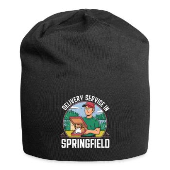 Delivery Service OH Debate  Harris Eating - Jersey Beanie - black - Front