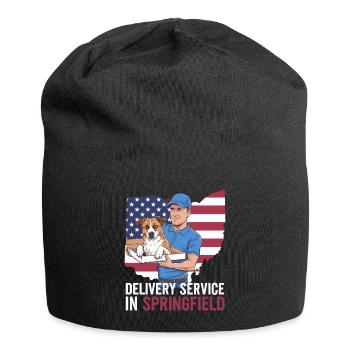 Delivery Service OH Debate  Harris Eating - Jersey Beanie - black - Front