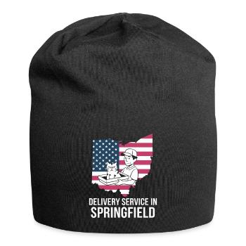 Delivery Service OH Debate  Harris Eating - Jersey Beanie - black - Front