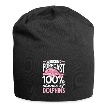 Prédiction du week-end : 100% de chances d’avoir des dauphins - Bonnet en jersey - noir - Devant