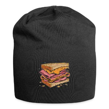 Sandwich Day Snack Celebration Sandwich - Jersey Beanie - black - Front