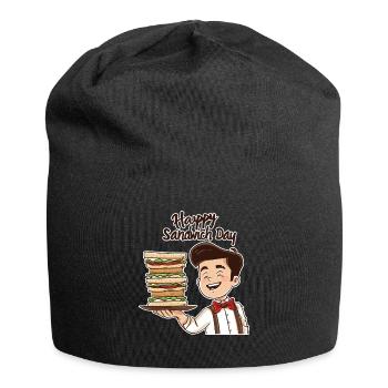 Sandwich Day Snack Celebration Sandwich - Jersey Beanie - black - Front