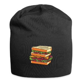 Sandwich Day Snack Celebration Sandwich - Jersey Beanie - black - Front