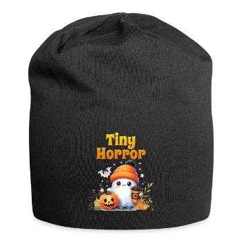 Halloween Kostüm Kinder KLEINER SCHRECKEN Lustig - Jersey-Beanie - Schwarz - Vorne