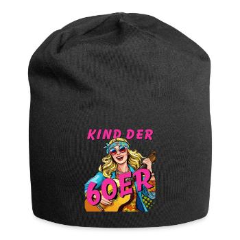 FEMME ENFANT DES ANNÉES 60 - Bonnet en jersey - noir - Devant