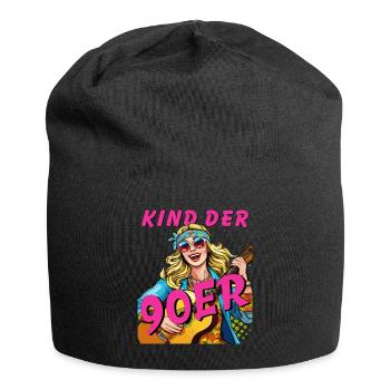FEMME ENFANT DES ANNÉES 90 - Bonnet en jersey - noir - Devant