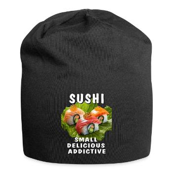SUSHI SMALL DELICIOUS ADDICTIVE - Jersey-Beanie - Schwarz - Vorne