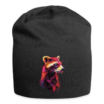 Frettchen - Jersey-Beanie - Schwarz - Vorne