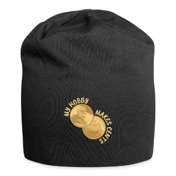 My Hobby Makes Cents Numismatic Coins - Jersey Beanie - black - Front
