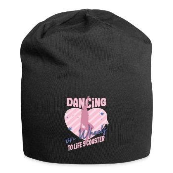 Rollerskater Party Dancing On Wheels Gift Idea - Jersey-Beanie - Schwarz - Vorne