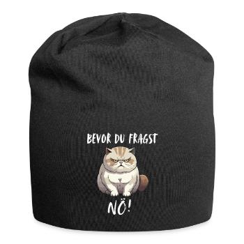T-shirt chat Drôle Drôle Humour Sarcasme Ironie - Bonnet en jersey - noir - Devant