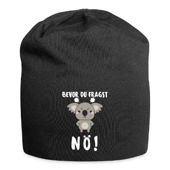 Koala Tshirt Funny Funny Humor Sarcasm Irony - Jersey Beanie - black - Front