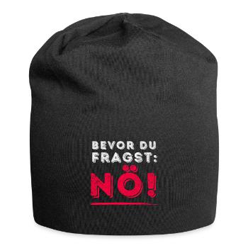 Saying Tshirt Funny Funny Humor Sarcasm Irony - Jersey Beanie - black - Front