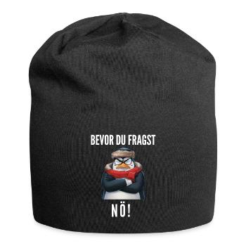 Penguin Tshirt Funny Funny Humor Sarcasm Funny - Jersey Beanie - black - Front