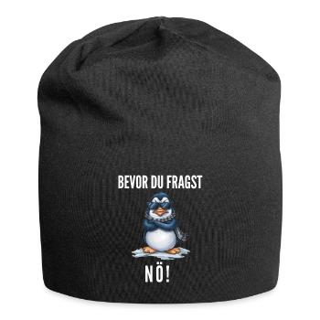 Penguin Tshirt Funny Funny Humor Sarcasm Funny - Jersey Beanie - black - Front