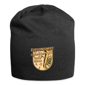 Euphonist wie ein Trompeter, aber mit Können - Jersey-Beanie - Schwarz - Vorne
