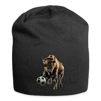Bison - Jersey-Beanie - Schwarz - Vorne