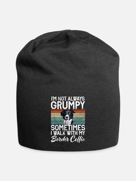 Border Collie Gifts - Jersey-Beanie - Schwarz