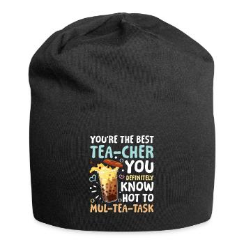 You’re The Best Tea-cher für einen Bubble Tea - Jersey-Beanie - Schwarz - Vorne