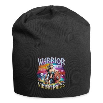 Warrior Spirit and Viking Pride für Wikinger - Jersey-Beanie - Schwarz - Vorne