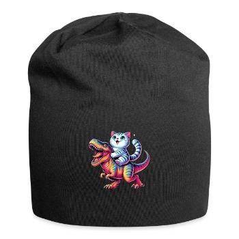 Dinosaure T-Rex American Shorthair Tyrannosaurus - Bonnet en jersey - noir - Devant