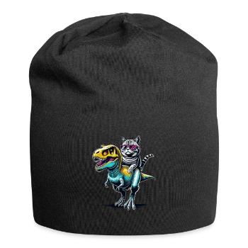Dinosaure T-Rex American Shorthair Tyrannosaurus - Bonnet en jersey - noir - Devant