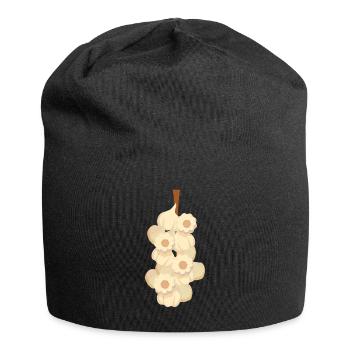 Légumes à l’ail - Bonnet en jersey - noir - Devant