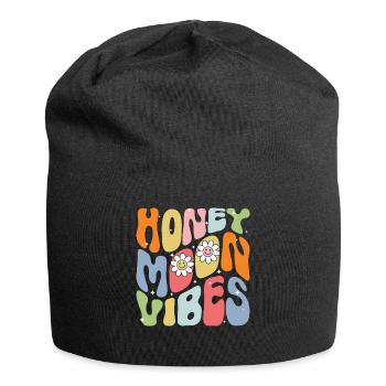 Flitterwochen Ehemann Ehefrau Paare Urlaubs - Jersey-Beanie - Schwarz - Vorne