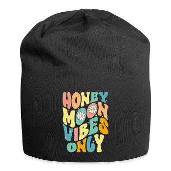 Flitterwochen Ehemann Ehefrau Paare Urlaubs - Jersey-Beanie - Schwarz - Vorne