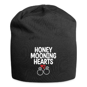 Flitterwochen Ehemann Ehefrau Paare Urlaubs - Jersey-Beanie - Schwarz - Vorne
