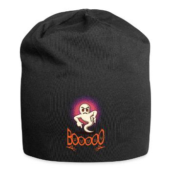 Booing Ghost Funny Ghost Design - Jersey Beanie - black - Front