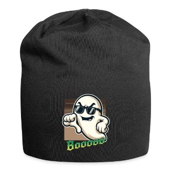 Booing Ghost Funny Ghost Halloween Design - Jersey Beanie - black - Front