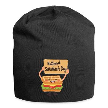 Sandwich Day Snack Celebration Sandwich - Jersey-Beanie - Schwarz - Vorne