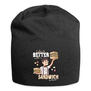 Sandwich Day Snack Celebration Sandwich - Jersey-Beanie - Schwarz - Vorne
