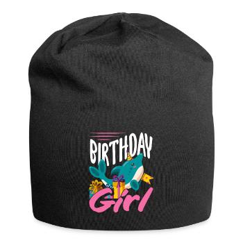 Dauphin Anniversaire Fille - Bonnet en jersey - noir - Devant