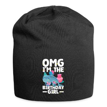 Dauphin Anniversaire Fille - Bonnet en jersey - noir - Devant