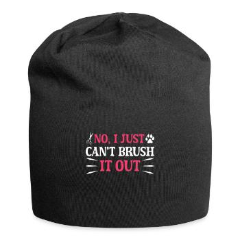 Hundegruamwelpen Haustier -Pflege -Job Salon - Jersey-Beanie - Schwarz - Vorne