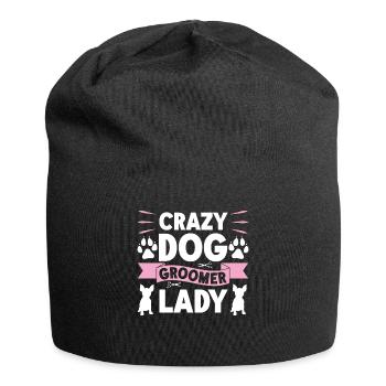 Hundegruamwelpen Haustier -Pflege -Job Salon - Jersey-Beanie - Schwarz - Vorne