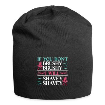 Hundegruamwelpen Haustier -Pflege -Job Salon - Jersey-Beanie - Schwarz - Vorne