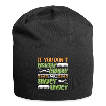 Hundegruamwelpen Haustier -Pflege -Job Salon - Jersey-Beanie - Schwarz - Vorne