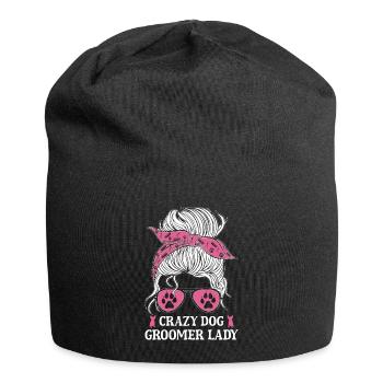 Hundegruamwelpen Haustier -Pflege -Job Salon - Jersey-Beanie - Schwarz - Vorne