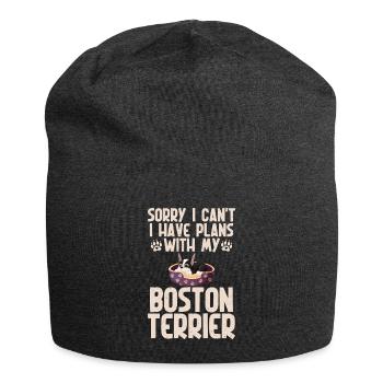 Cadeaux Boston Terrier - Bonnet en jersey - charbon - Devant