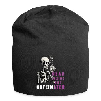 Lustiger Kaffee Spruch - Jersey-Beanie - Schwarz - Vorne