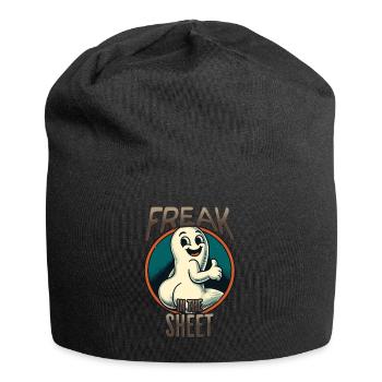 Drôle de monstre de conception fantôme sous le drap - Bonnet en jersey - noir - Devant