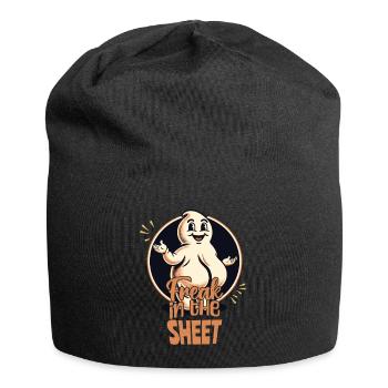 Freak under the Sheet Funny Ghost Design - Jersey Beanie - black - Front