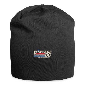 1986 Birthday Vintage All Original Parts No II - Jersey Beanie - black - Front