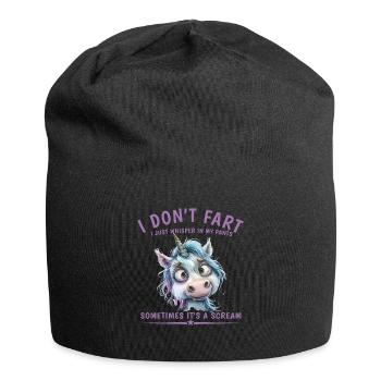 Ich Pupse Nicht, Ich Flüstere Nur in Meiner Hose - Jersey-Beanie - Schwarz - Vorne