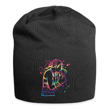 Boxing Fighter Kids Boxing Match Boxer - Jersey Beanie - black - Front