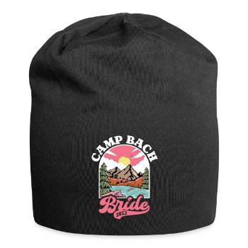 Junggesellin Jungesellinnenabschied Braut - Jersey-Beanie - Schwarz - Vorne