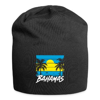 Bahamas Île des Caraïbes Cadeau d’été de l’Atlantique - Bonnet en jersey - noir - Devant